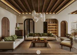 trang trí phòng khách nhà cấp 4 nông thôn