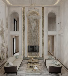 phòng khách tân cổ điển đơn giản