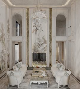 phòng khách tân cổ điển đơn giản