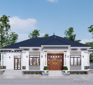 mặt tiền nhà cấp 4 tân cổ điển