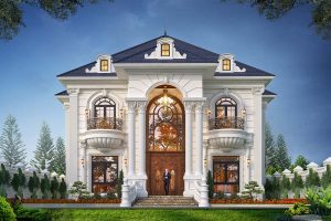 biệt thự 2 tầng tân cổ điển kiểu pháp
