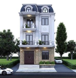 nhà ống 3 tầng tân cổ điển đẹp