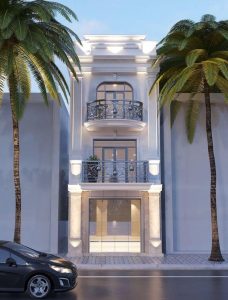 nhà ống 3 tầng tân cổ điển đẹp