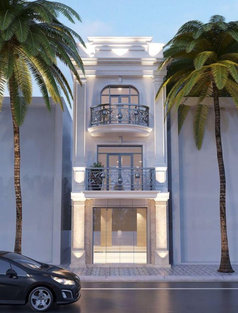 nhà ống 3 tầng tân cổ điển đẹp