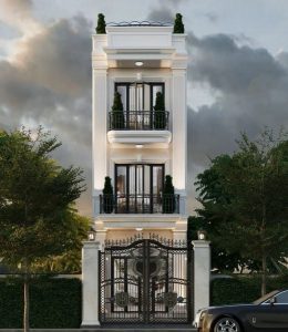 nhà ống 3 tầng tân cổ điển đẹp