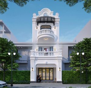 mặt tiền nhà ống tân cổ điển