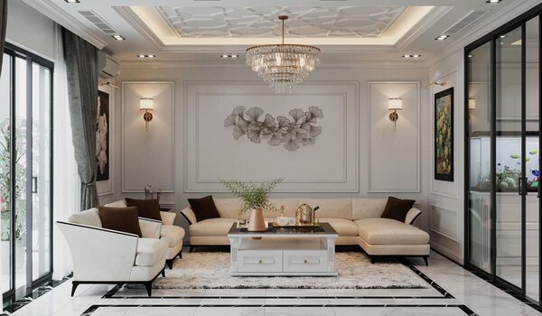 thiết kế nội thất tân cổ điển