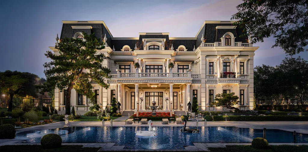 thiết kế biệt thự tân cổ điển