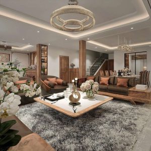 thiết kế nội thất gỗ óc chó